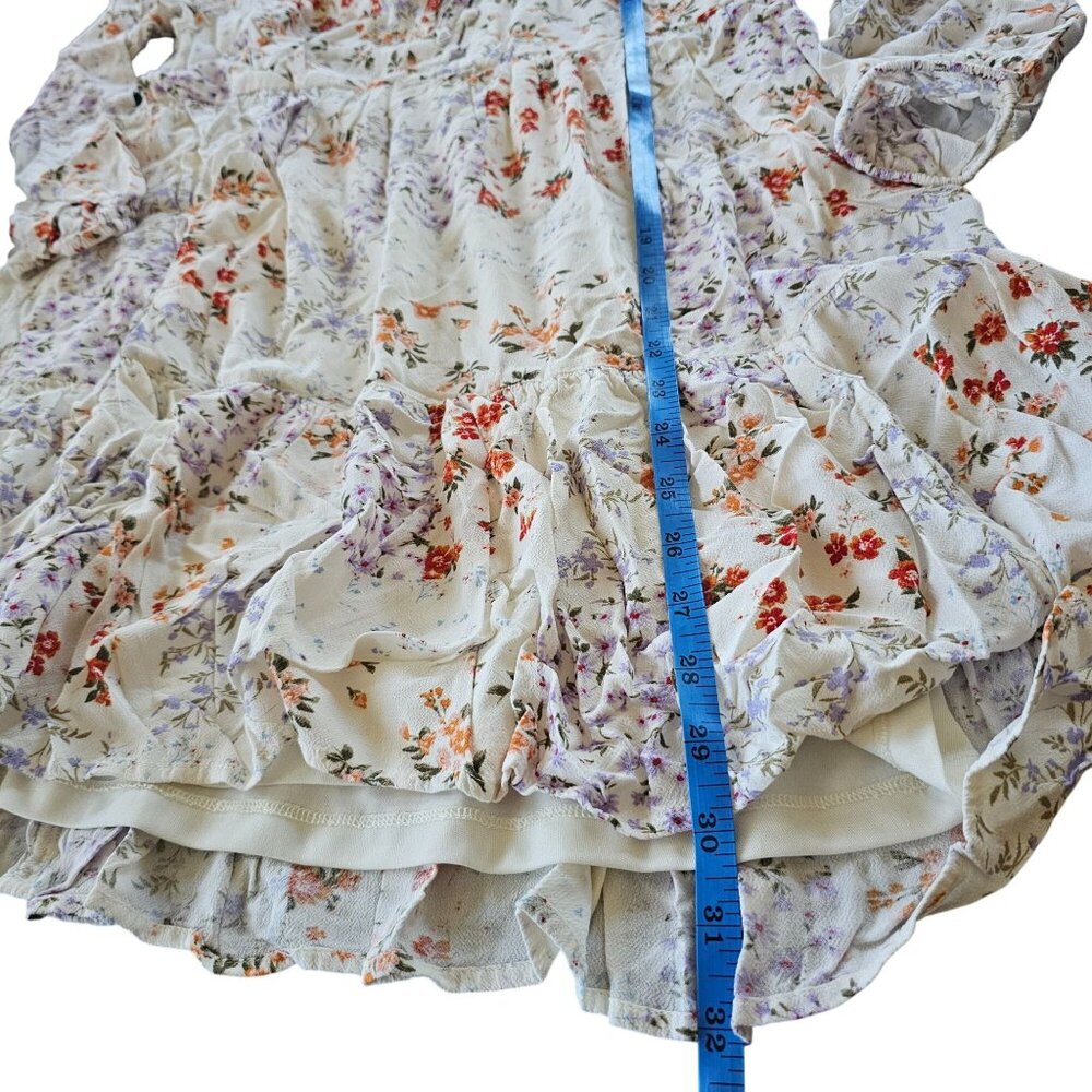 American Eagle Outfitters Floral Cream Dress - Picture 7 of 9